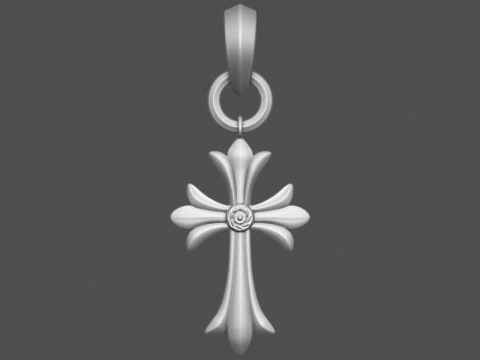 Cross Pendant 3D Print Model
