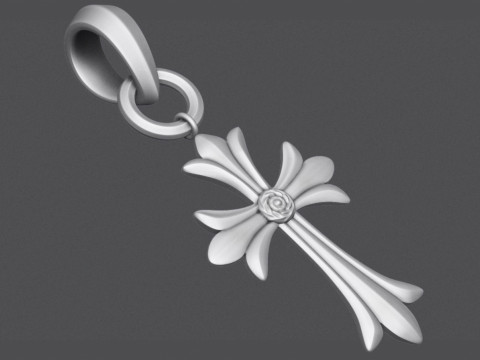 Cross Pendant 3Dプリントモデル