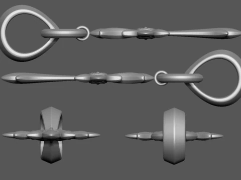 Cross Pendant 3D Print Model