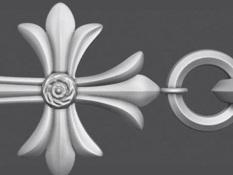 Cross Pendant 3D Print Model