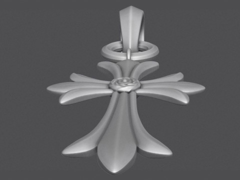 Cross Pendant 3Dプリントモデル