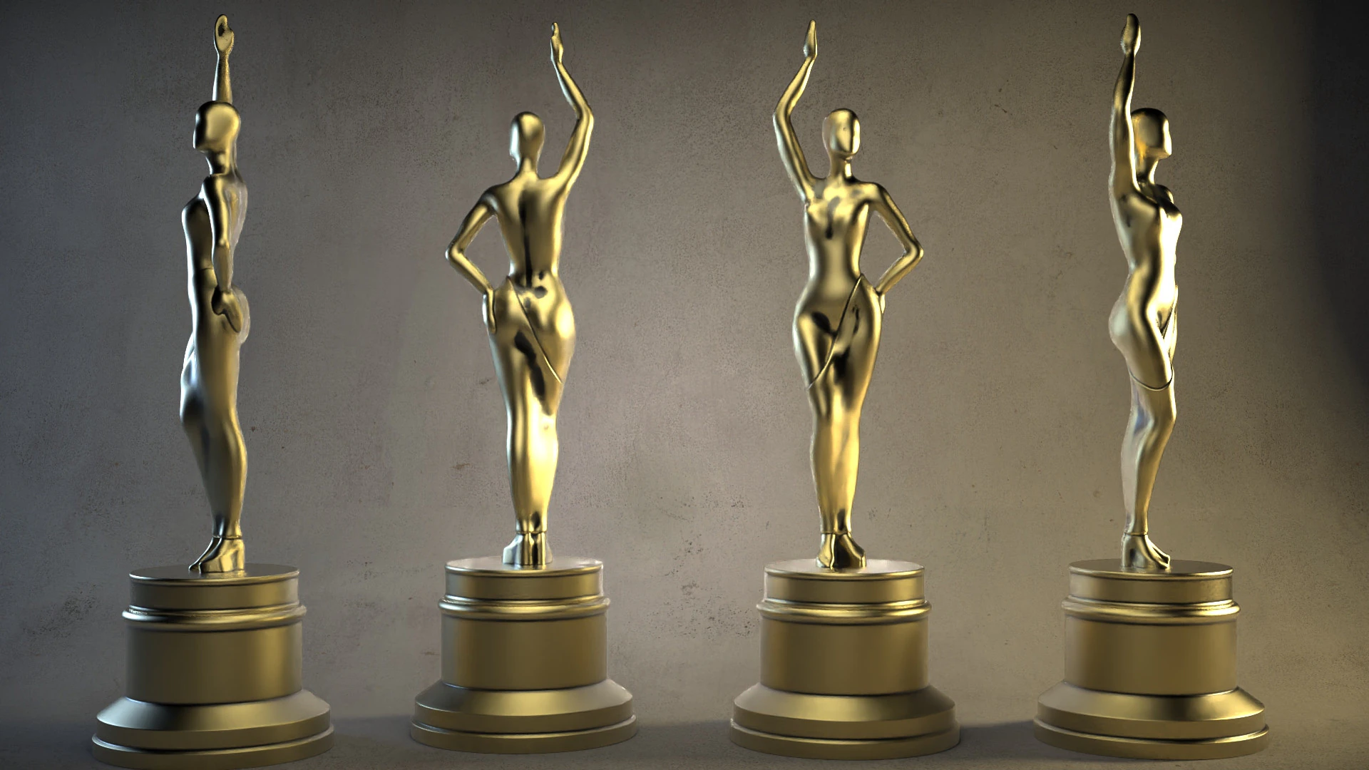Film Award 3D Print Model .c4d .max .obj .3ds .fbx .stl .blend 