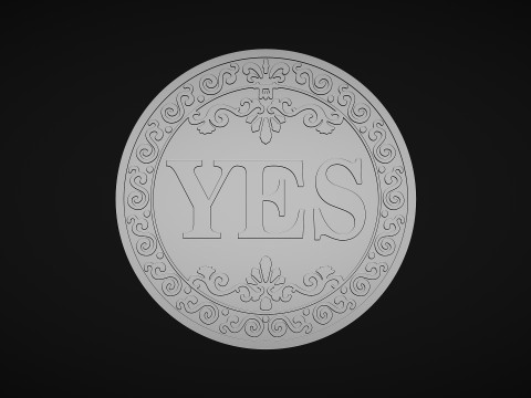 Lucky Coin 3Dプリントモデル