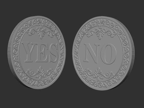 Lucky Coin 3Dプリントモデル