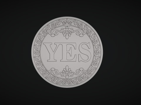 Lucky Coin 3Dプリントモデル