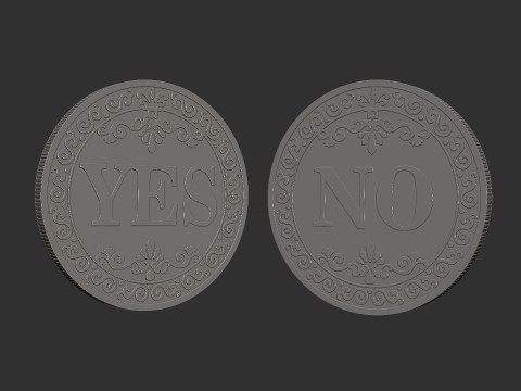 Lucky Coin 3Dプリントモデル