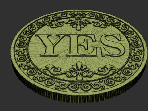 Lucky Coin 3Dプリントモデル