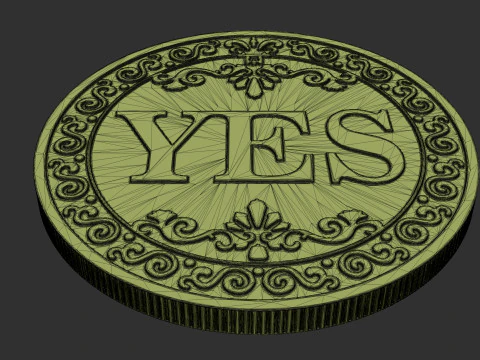 Lucky Coin 3D Print Model