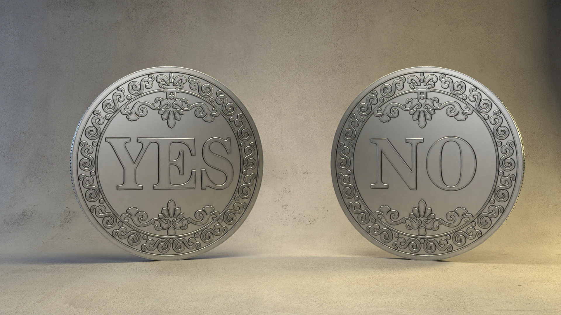 Lucky Coin 3D Print Model .c4d .max .obj .3ds .fbx .stl .blend 
