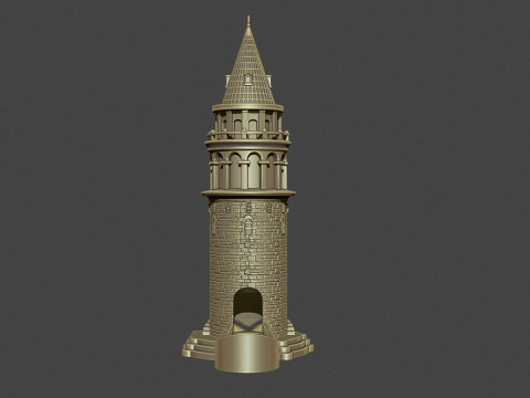 Galata Tower for Dice Game 3Dプリントモデル