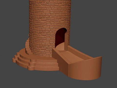 Galata Tower for Dice Game 3D Print Model