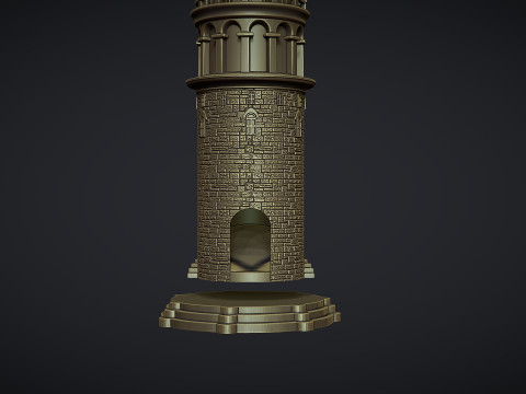 Galata Tower for Dice Game 3Dプリントモデル