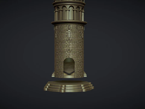 Galata Tower for Dice Game 3D Print Model