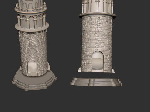 Galata Tower for Dice Game 3D Print Model