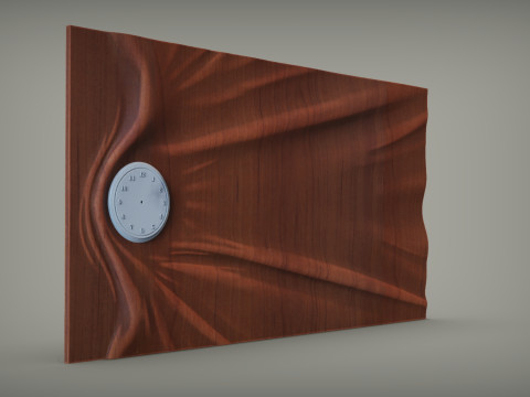 Wavy Wall Art Panel for cnc carving 3Dプリントモデル