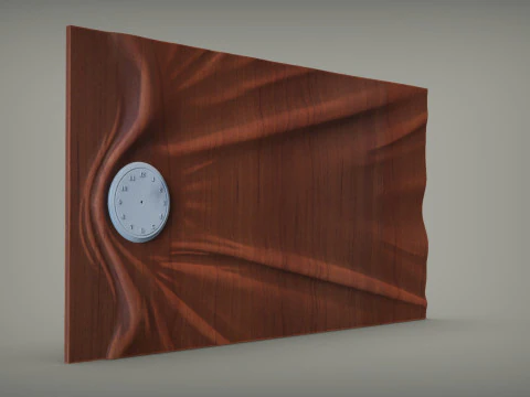 Wavy Wall Art Panel for cnc carving 3D Print Model