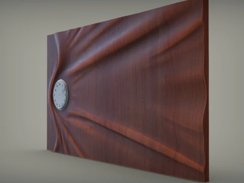 Wavy Wall Art Panel for cnc carving 3D Print Model