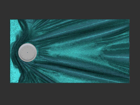 Wavy Wall Art Panel for cnc carving 3D Print Model