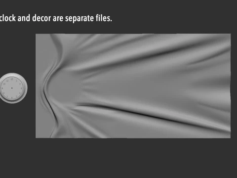 Wavy Wall Art Panel for cnc carving 3D Print Model