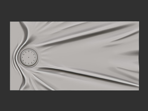 Wavy Wall Art Panel for cnc carving 3Dプリントモデル