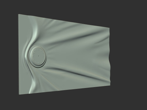 Wavy Wall Art Panel for cnc carving 3Dプリントモデル