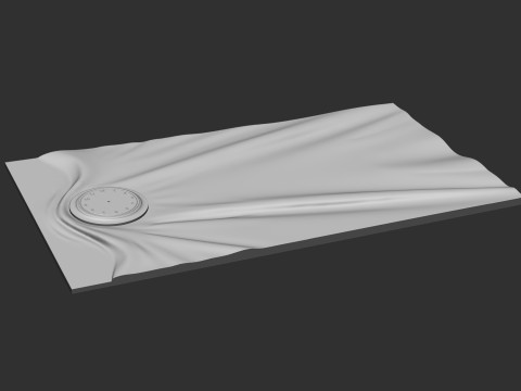 Wavy Wall Art Panel for cnc carving 3Dプリントモデル