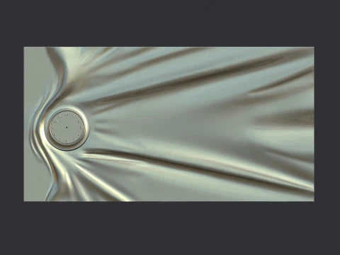 Wavy Wall Art Panel for cnc carving 3D Print Model