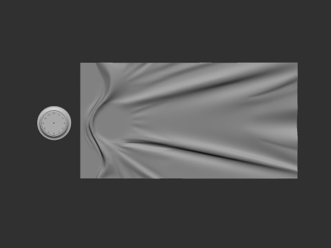 Wavy Wall Art Panel for cnc carving 3Dプリントモデル