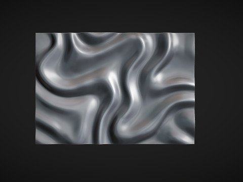 Wavy Wall Art Panel for cnc carving Model Cetak 3D