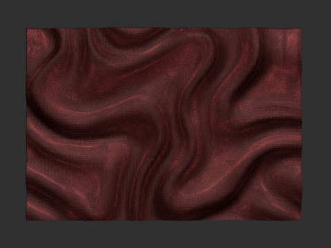 Wavy Wall Art Panel for cnc carving Model Cetak 3D