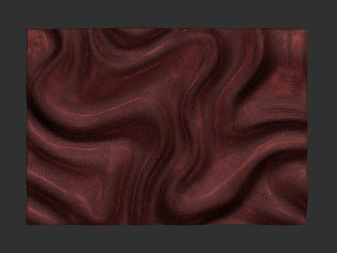Wavy Wall Art Panel for cnc carving 3D Print Model