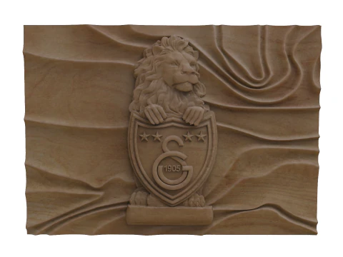 Galatasaray Football Club logo wall art 3D Print Model