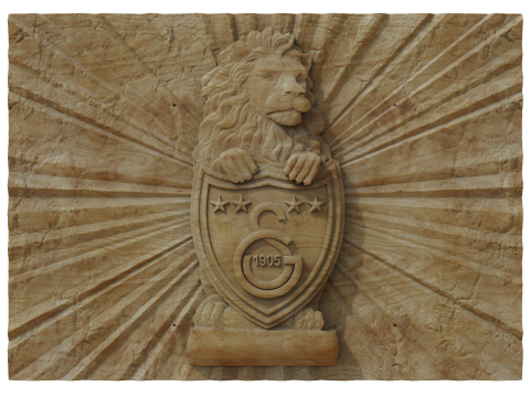 Galatasaray Football Club logo wall art 3D Принт Модель