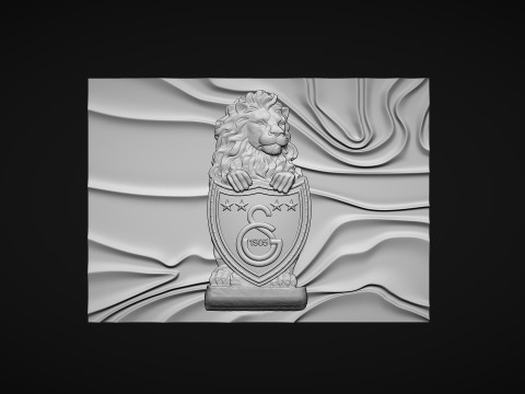 Galatasaray Football Club logo wall art 3D Принт Модель