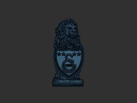 Galatasaray Football Club logo wall art 3D Print Model