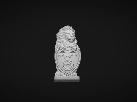 Galatasaray Football Club logo wall art 3D Print Model