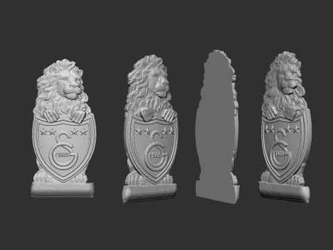 Galatasaray Football Club logo wall art 3D Print Model