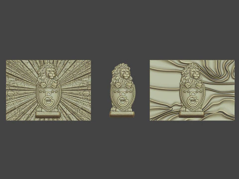 Galatasaray Football Club logo wall art 3D Print Model
