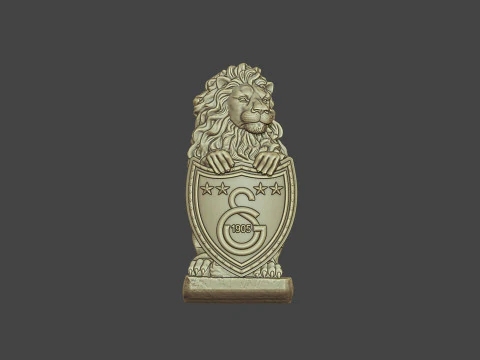Galatasaray Football Club logo wall art 3D Print Model