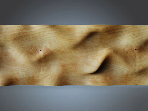 Хвилясте настінне панно для різьби з ЧПУ 3D Принт Модель