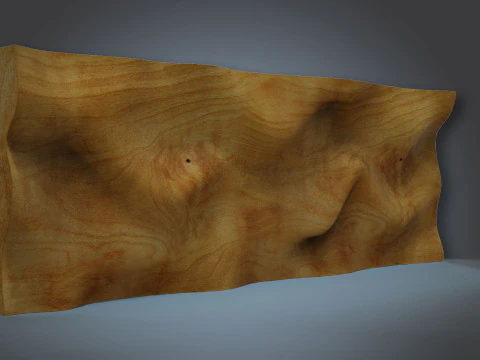 Painel de arte de parede ondulada para escultura cnc Modelo de Impressão 3D