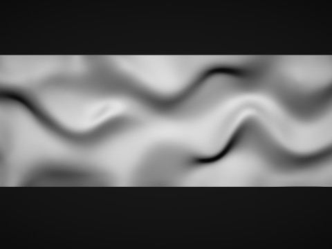 Wavy Wall Art Panel for cnc carving 3D 프린트 모델