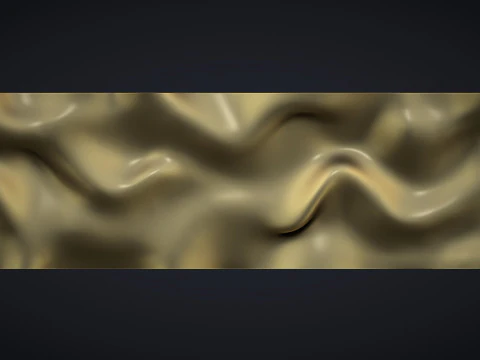 Painel de arte de parede ondulada para escultura cnc Modelo de Impressão 3D