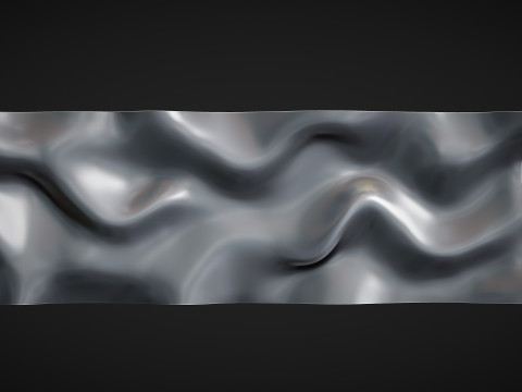 Wavy Wall Art Panel for cnc carving 3D 프린트 모델