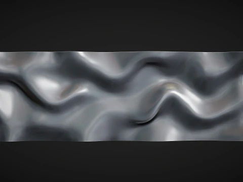 Painel de arte de parede ondulada para escultura cnc Modelo de Impressão 3D