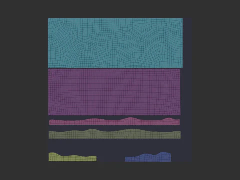Painel de arte de parede ondulada para escultura cnc Modelo de Impressão 3D