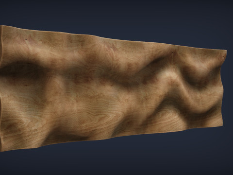 Wavy Wall Art Panel 3D 모델