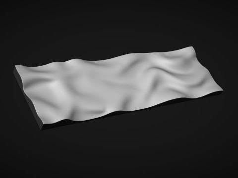 Wavy Wall Art Panel 3D 모델