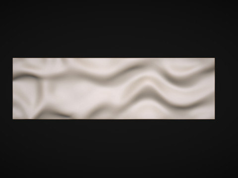 Wavy Wall Art Panel 3D 모델