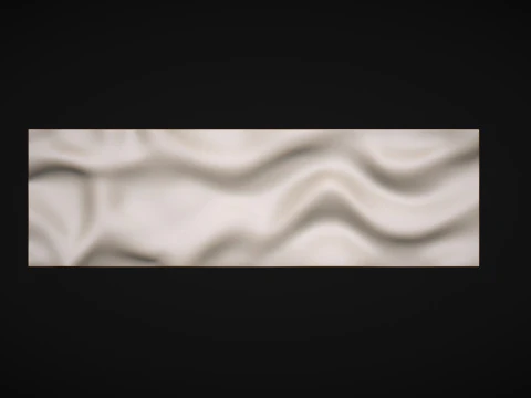 Painel de arte de parede ondulada Modelo 3D